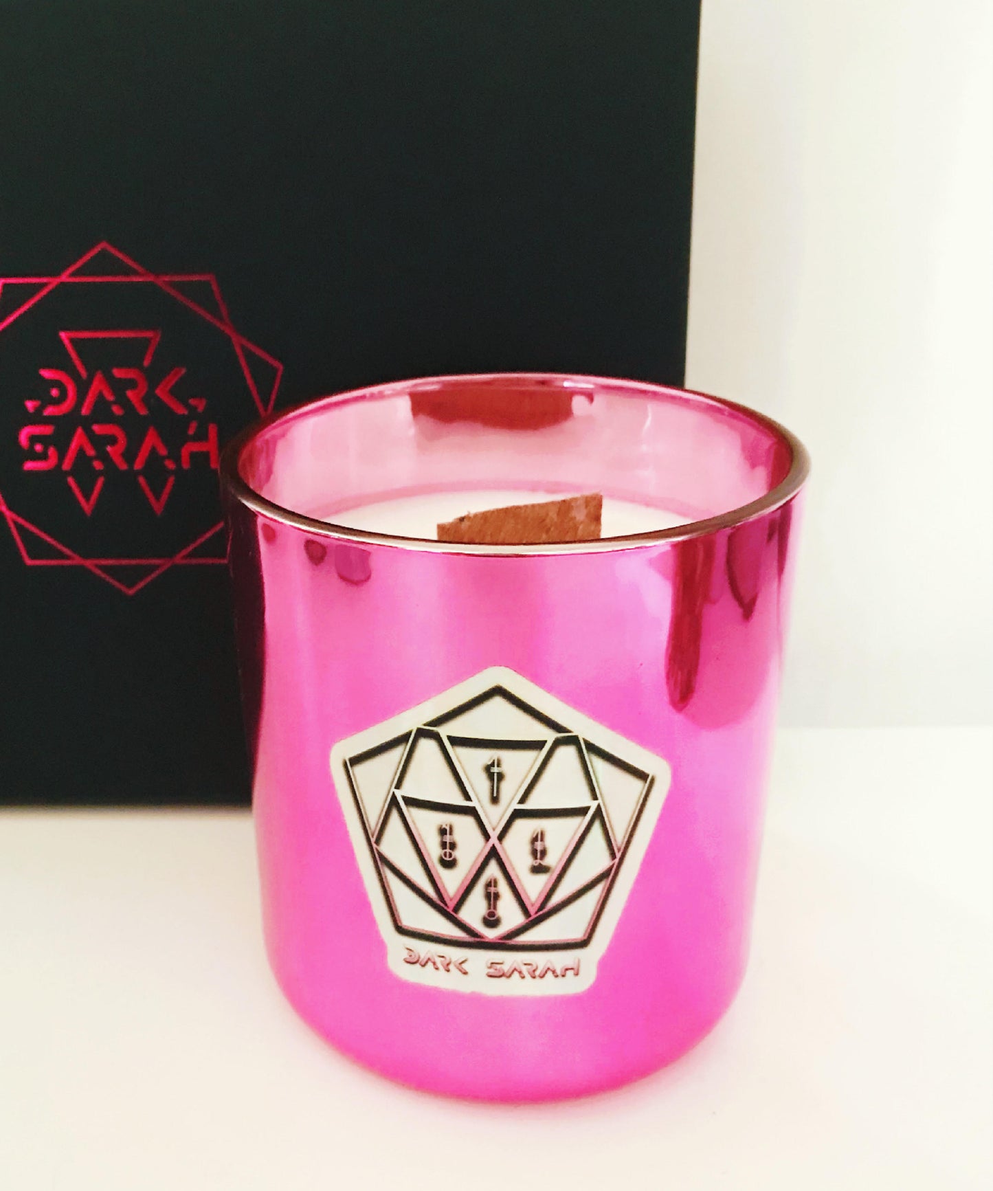 LARGE SCENTED PINK CANDLE